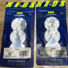 20 Caterpy Kids Laces White Lot Of 2