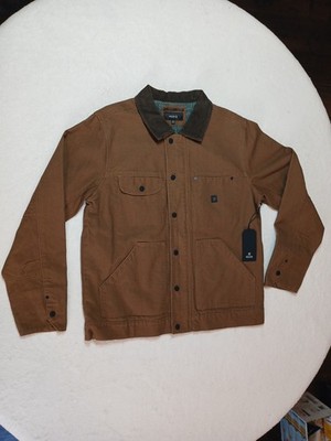 NWOT Mens Roark Open Roads Waxed Canvas Jacket $169 Medium Otter Brown