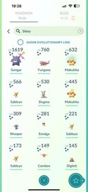 PoGo ✨ Dark Skies BG - Shiny Gigantamax Gengar ✨Mini P.T.C 01Mil+ Stardust