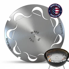 LavaLock FireDial Baffle Plate for 22 inch Weber Kettle