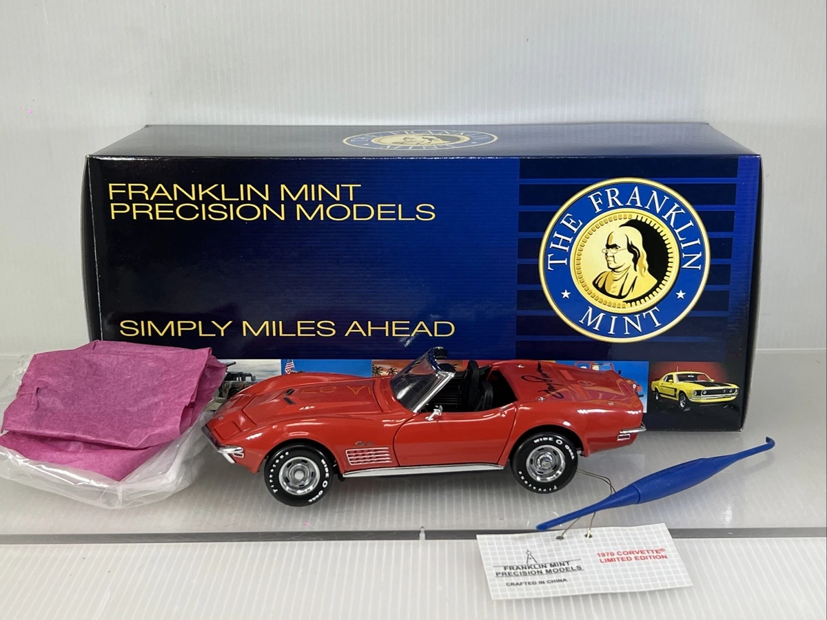 Franklin Mint 1/24 Chevrolet Corvette Stingray 1968 - Gris - Édition Limitée 1561/2500 - NEUF