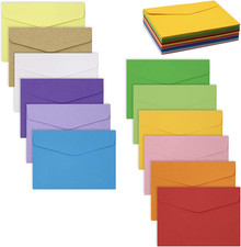 Mini Coloured Envelopes 60 Pcs Small Envelopes 12 Assorted Colours for Greeting 