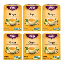 Yogi Tea - Ginger Tea 6 Pack - Supports Healthy Digestion - Soothing and Spic...
