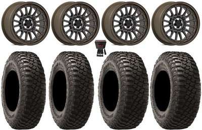 Valor V14 15'' Wheels Root Beer 30'' BFG KM3 Tires Can-Am Commander Maverick