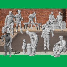 G SCALE EVERYDAY FIGURES BATCH E N001-N250 1/24 RESIN