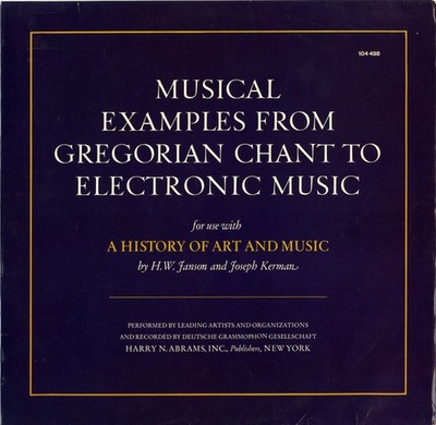 Various, Musical Examples From Gregorian Chant To Electronic Music, (LP, Comp), 