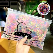 1000Pcs/Pack Girls Colorful Small Disposable Rubber Bands Gum for Ponytail Hold