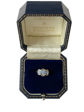 2006 Opal Triplet Ring 9ct Gold  Opal Triplet Trilogy Ring - Size K