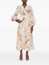 Zimmermann Ascension Frill Midi Dress Size 3/US10/UK14 RRP-$950 New with Tags