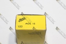 Bussmann, AGC 15, Fuse 15a Glass Miniature Buss Cooper Eaton Pack of 5
