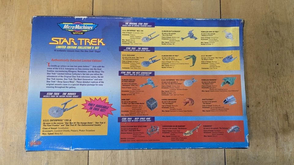 Micro Máquinas Star Trek Edición Limitada Coleccionista Set 16 Piezas Nunca Abierto Foto 2 de 4