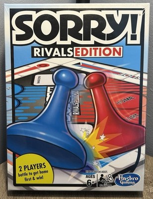 SORRY! RIVALS EDITION 2 PLAYER GAME HASBRO GAMING NEW SEALED BOX