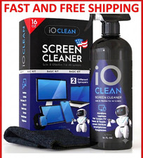Screen Cleaner Spray 16oz   Best Large Kit for LCD LED Matte TVs, Smartphones,
