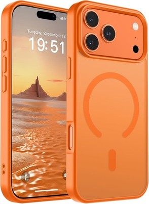 Magnetic for iPhone 17 Pro Max Case Translucent Matte Shockproof Phone Cover,