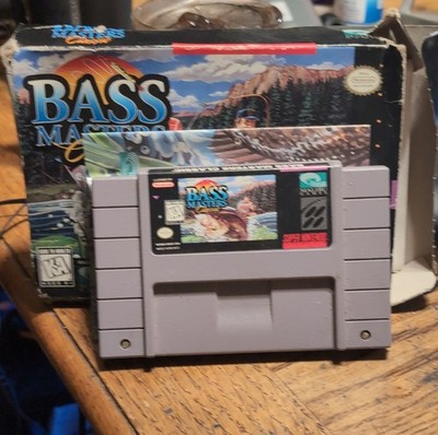 Malibu Games Bass Masters Classic SNES Game Fishing Box Manual Included