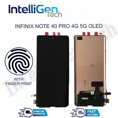 For Infinix Note 40 Pro 4G 5G X6850 X6851 OLED LCD Touch Screen Display Assembly