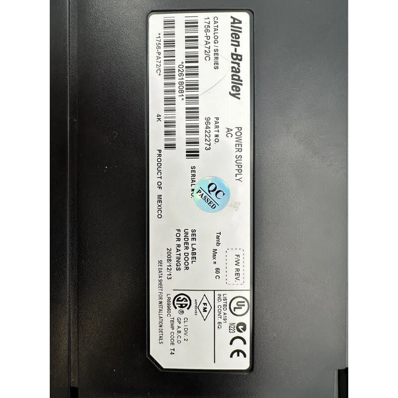 Allen Bradley 1756-PA72/C ControlLogix Suministro De Energía AC - Imagen 2 de 3