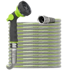 Flexible Garden Hose 75 FT - Heavy Duty Non-Expandable 75FT Outdoor Water Hos...