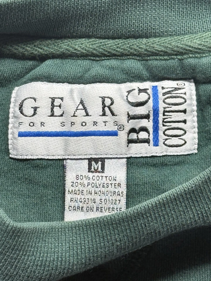 Sudadera Universitaria Pepperdine Años 90 De Colección Equipo M para Deportes Verde Cuello Redondo Foto 3 de 4