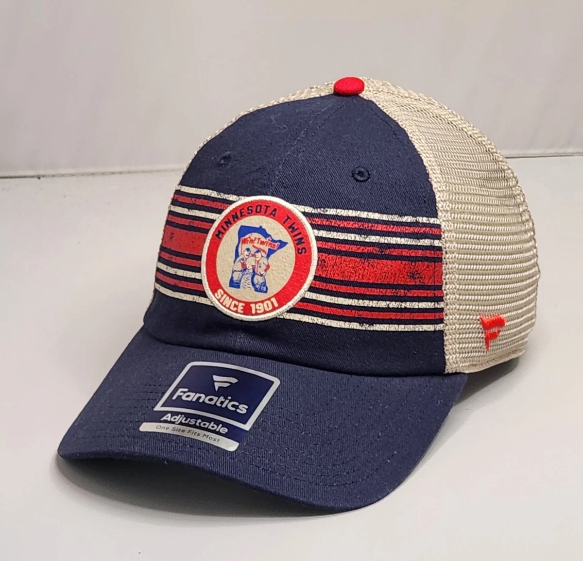 Casquette New Era Minnesota Twins Fitted - Taille 7 1/8 - Bleu Et Rouge - Occasion