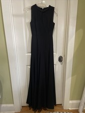 Black Halo Eve Beaded Neck Long Formal Dress Gown By Laurel Berman Size 0 READ