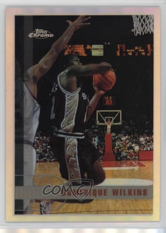 1997-98 Topps Chrome Refractor Dominique Wilkins #100 HOF 1ql0
