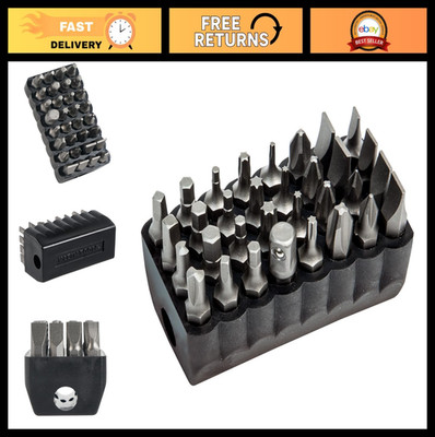 32-Piece Standard Tip Bit Set, Durable Precision Screwdriver Bits for DIY & Repa