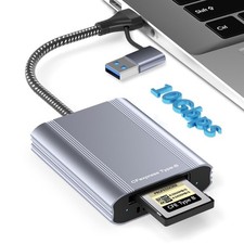 CFexpress Type B Card Reader with USB 3.2 Gen 2 10Gbps & USB-C/USB-A 2-in-1 T...