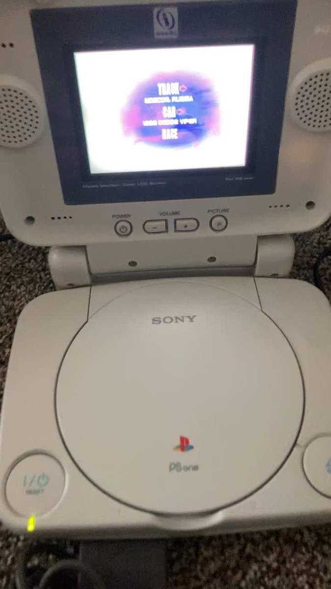 Sony PlayStation 1 PS1 Combo With LCD Monitor SCPH-101 Tested