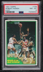1981-82 Topps Robert Parish #108 PSA 8 HOF