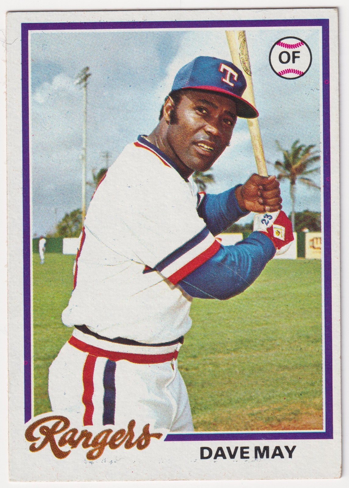 1978 Topps #362 Dave May Texas Rangers