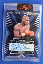 2024 Leaf Ultimate Sports MIKE TYSON Autograph Boxing Card /25 Signature X AUTO