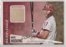 2019 Topps Major League Material Relics Gold 5/50 Rhys Hoskins #MLM-RH 1l7