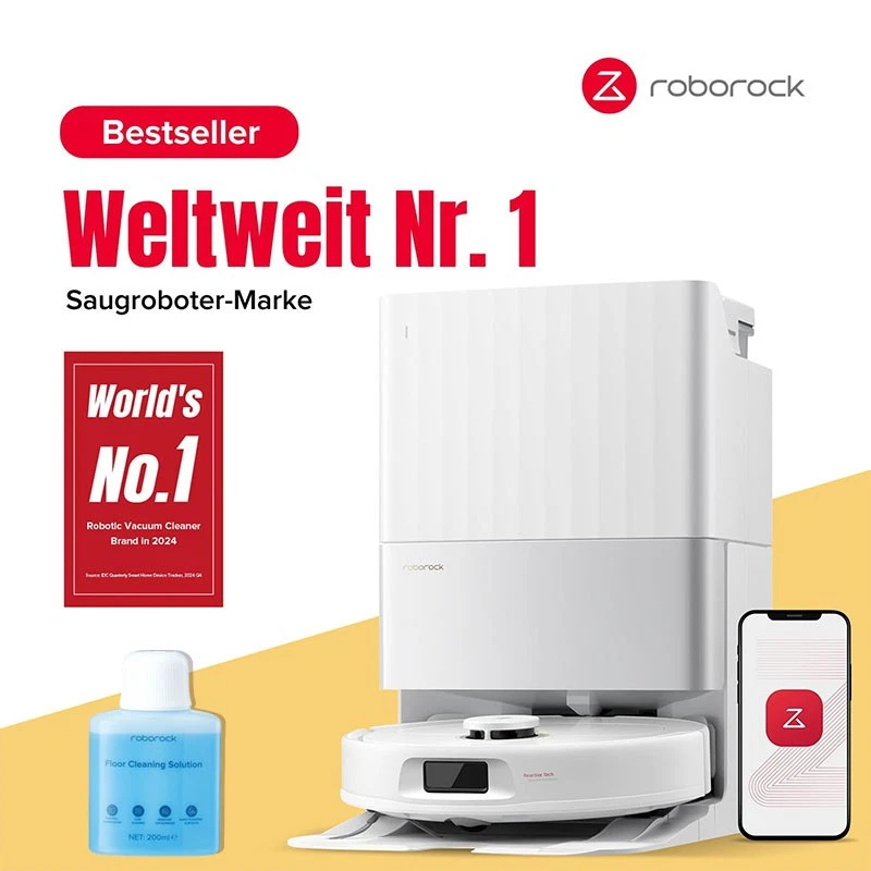 Roborock Qrevo S5V Saugroboter mit Anti-Verheddern + Hebbarer Mopp 12kPa Neu