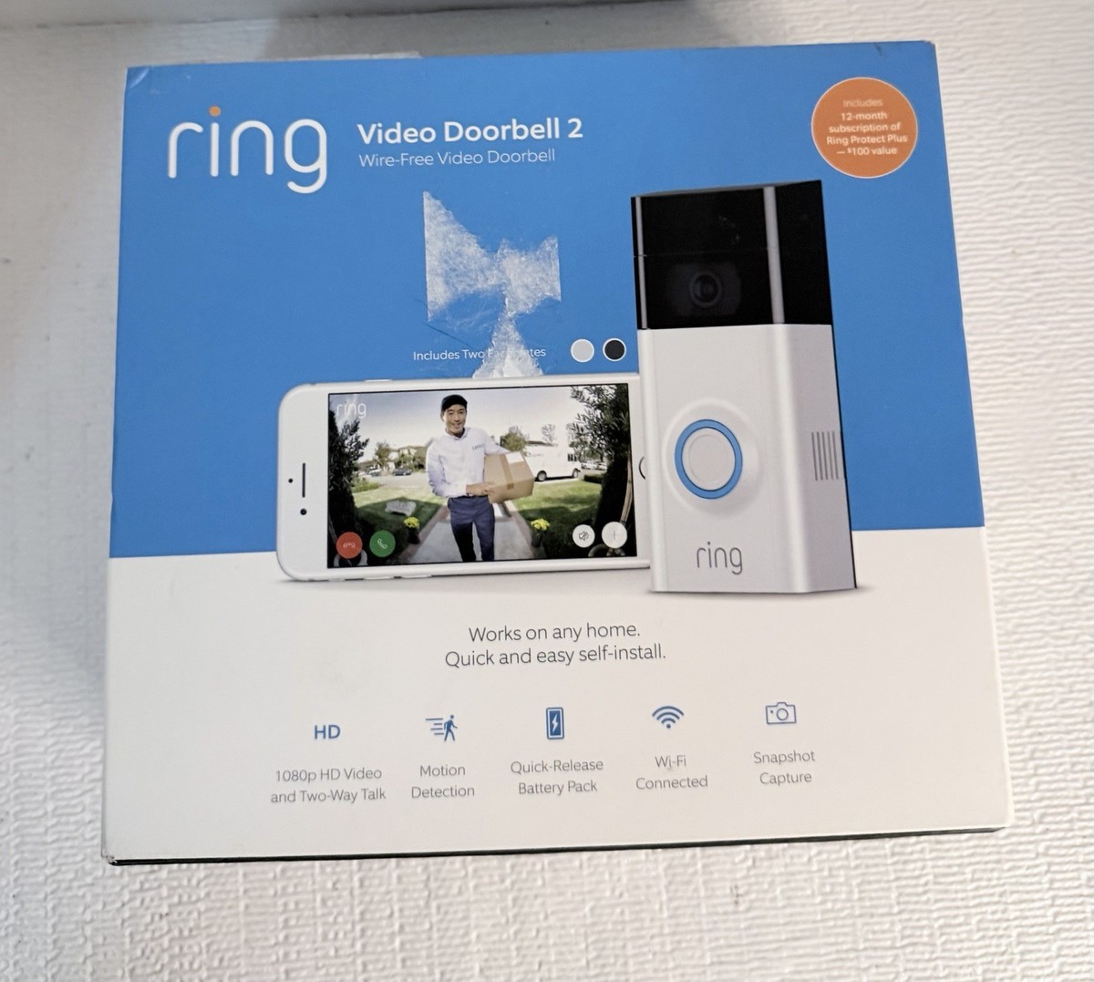 Ring Wi-Fi Video Doorbell Certified Refurbished for sale online