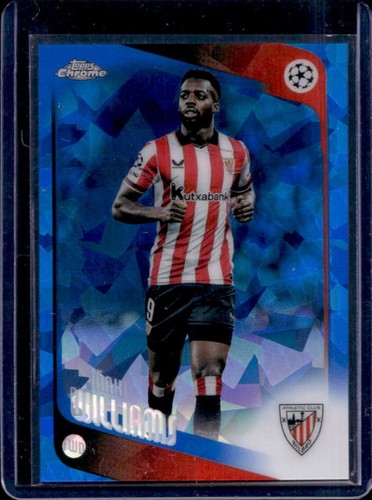 2025-26 Topps Chrome UEFA Sapphire Inaki Williams #20 Athletic Club