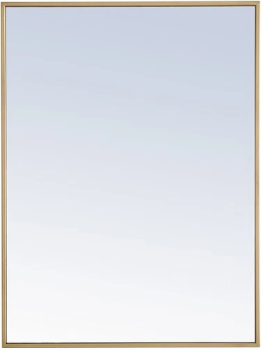 Elegant Lighting MR407X-24 Vatinius 24" W x 32" H Rectangular - Brass - Picture 1 of 12