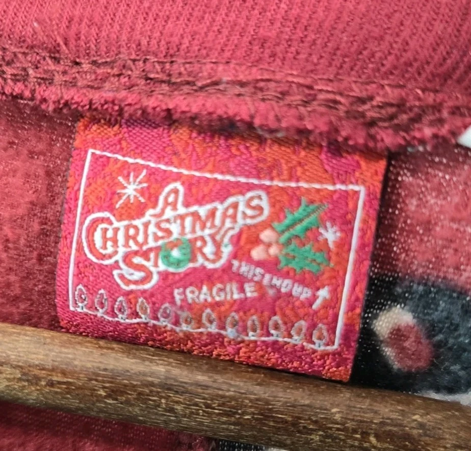 A Christmas Story Pajamas Size XL One Piece Jumpsuit Union Fleece PJ Footsie - Image 3 of 4