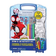 Spidey and His Amazing Friends Stow  Go Activity Kit   17-Piece Marvel Art S...