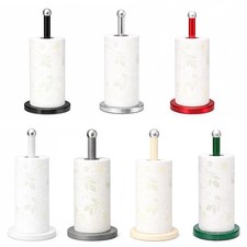 Kitchen Paper Towel Holder Fits Standard and Jumbo Rolls Weighted Base 