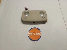 2010-2014 FORD MUSTANG OVERHEAD VANITY DOME LIGHT ASSEMBLY OEM TAN MAP LIGHTS