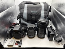 Canon EOS 450D Rebel XSi DSLR Camera + EFS 18-55mm + EF 75-300mm + 16GB + Case