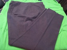 EUC LANDS END WOMENS PULL ON MIDE RISE PANTS. NAVY BLUE 18W