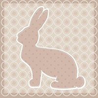Papierservietten Hase Taupe 33X33 Cm