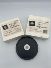 Lot of 2 Avery CD/DVD Label Applicator #05699 New in Box, Black Nonslip Bottom