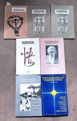 Psychological Perspectives Jungian Psychology 1983-1989 Marie Louise von Franz
