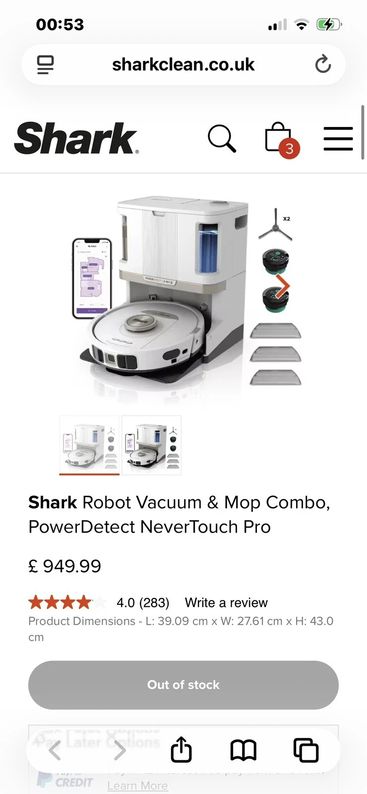 2-in-1 Robot Vacuum & Mop NeverTouch Pro 2820. 60-Day Self Empty + refill.READ
Opens in a new window