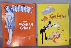 Vintage Pajama Game & My Fair Lady Souvenir Show Programs