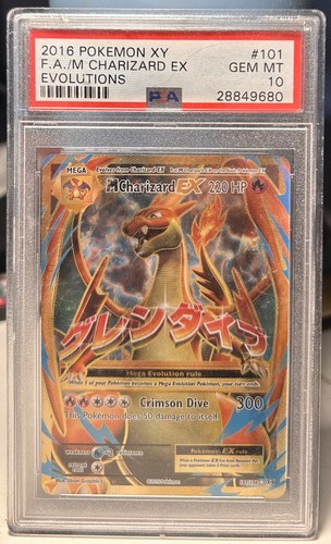 2016 Pokemon XY Evolutions #101 Full Art M Charizard EX PSA 10 GEM MINT