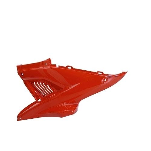 Capot moteur gauche adaptable Aerox en ABS haute résistance rouge scuderia premium